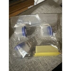 Mini Tupperware Measuring Cups Keychain Set‎ With Yellow canister Lot